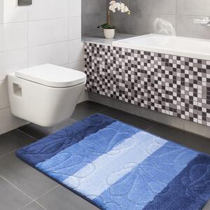 Prekrasni plavi tepisi za kupaonicu 50 cm x 80 cm + 40 cm x 50 cm
