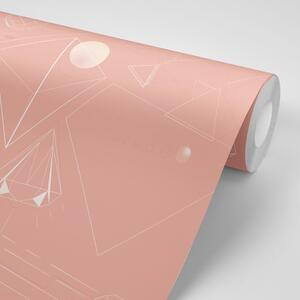 Samoljepljiva tapeta ružičasti geometrijski likovi