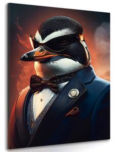 Slika životinja gangster pingvin
