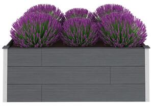 VidaXL Vrtna posuda za sadnju siva 200 x 100 x 54 cm WPC
