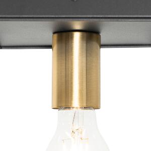 Minimalistička stropna lampa crna sa zlatom - Kodi