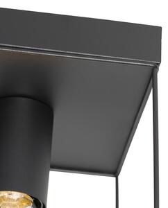 Minimalistička stropna lampa crna 2 svjetla - Kodi