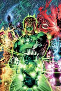 Umjetnički plakat Green Lantern - The team, (26.7 x 40 cm)