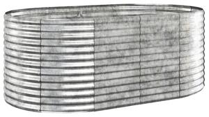 VidaXL Povišena vrtna gredica od čelika 175x100x68 cm srebrna