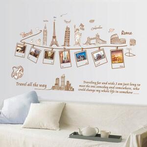Velika popularna zidna naljepnica Love travel