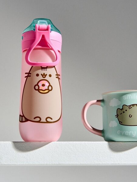 Sinsay - Boca za vodu s ručkom i slamkom Pusheen the Cat