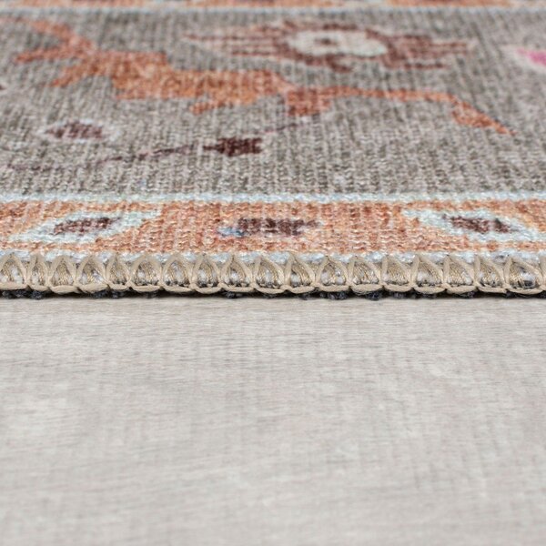 Svijetlo zeleni periv tepih 152x230 cm Una Floral – Flair Rugs