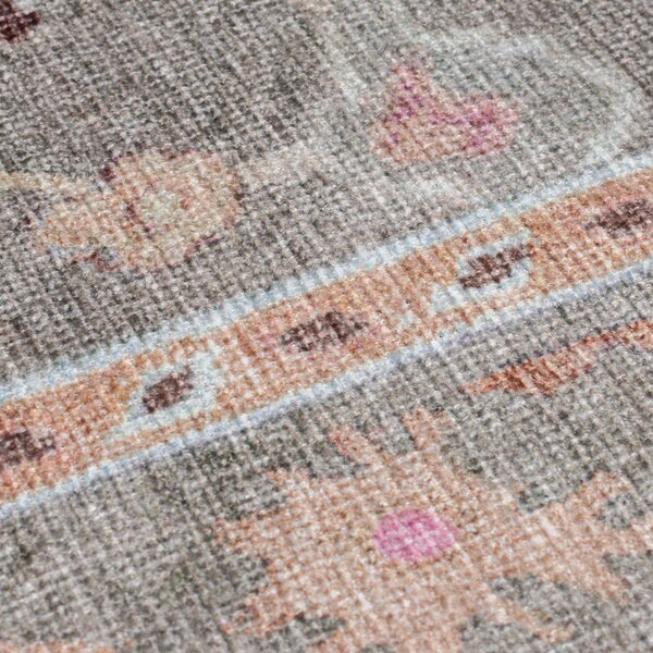 Svijetlo zeleni periv tepih 152x230 cm Una Floral – Flair Rugs