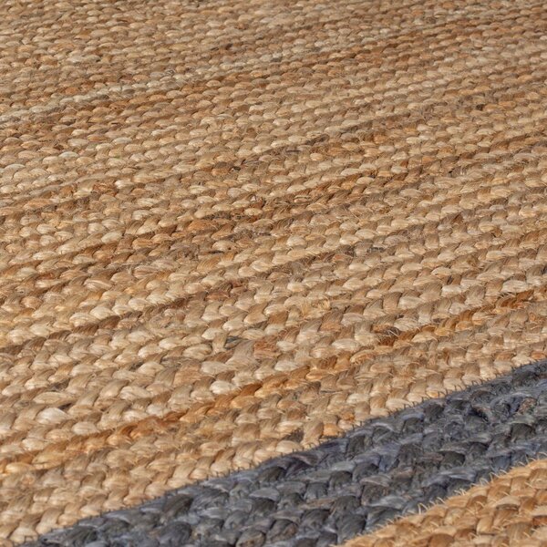 Siva/u prirodnoj boji ručno rađena jutena staza 80x230 cm Grace Grey – Flair Rugs