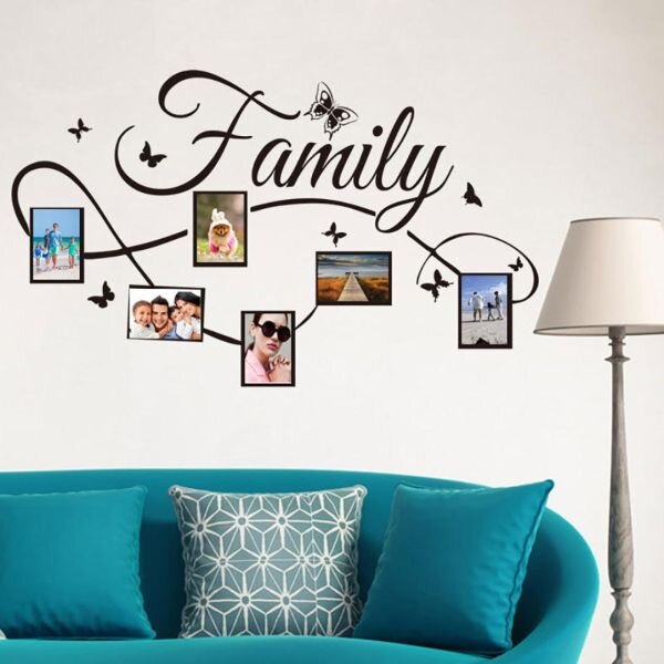 Dekorativna zidna naljepnica - family - okvir za fotografije