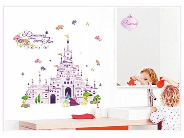 3D dječja Zidna naljepnica - Princess Castle (princezino kraljevstvo)