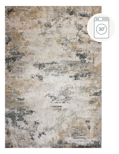 Sivo-bež periv tepih 152x230 cm Lila Abstract – Flair Rugs