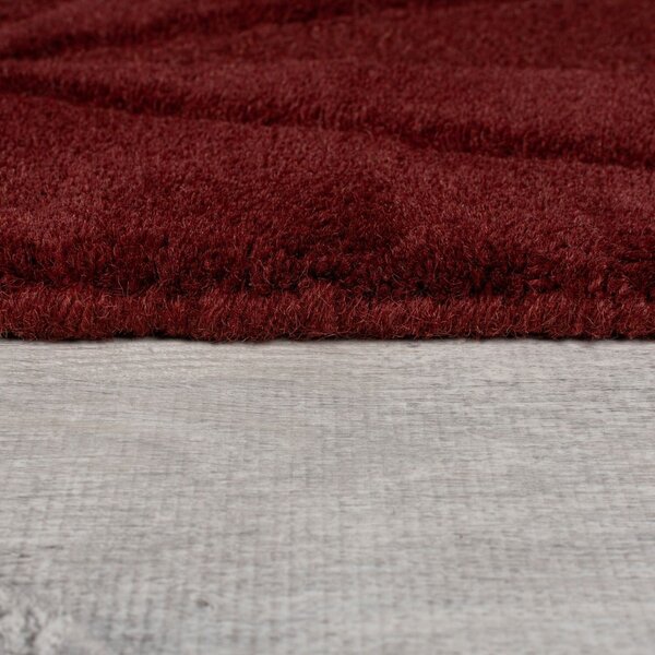 Bordo ručno rađen vunen tepih 160x230 cm Shard Red – Flair Rugs