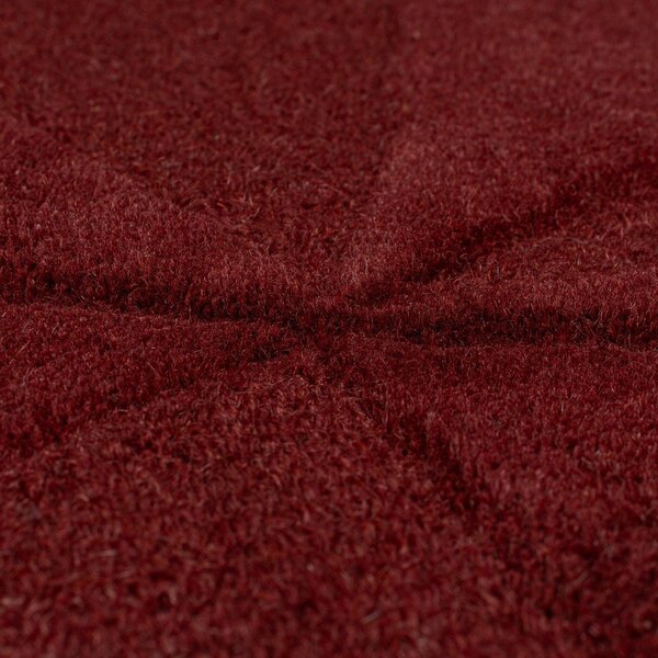 Bordo ručno rađen vunen okrugao tepih ø 160 cm Shard Red – Flair Rugs