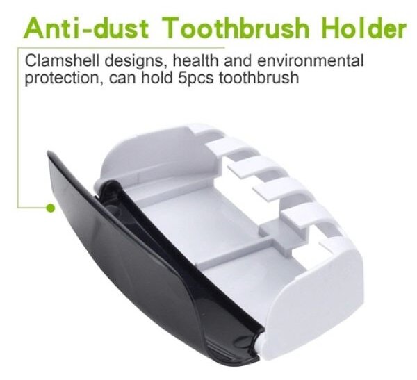Zidni držač četkica za zube i zidni dispenser paste za zube