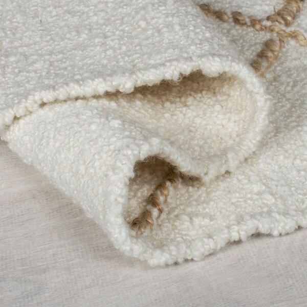 Krem ručno rađen tepih od mješavine vune 120x170 cm Astera Linear – Flair Rugs