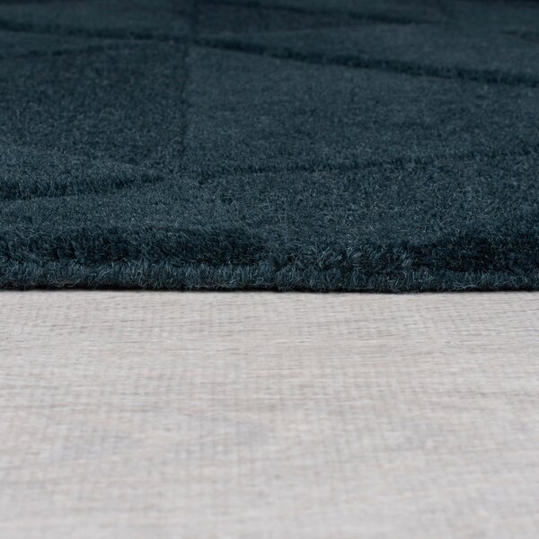 Plavozeleni ručno rađen vunen tepih 120x170 cm Shard Teal – Flair Rugs