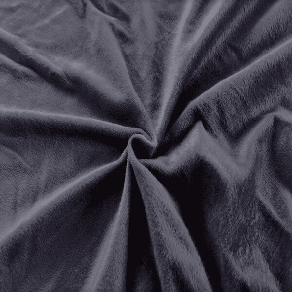 Plahta mikropliš SOFT 180x200 cm antracitno siva