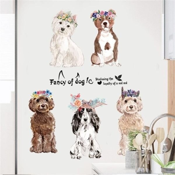 Zidna naljepnica - Cute dogs