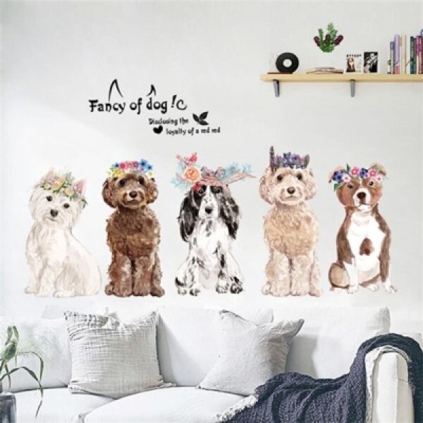 Zidna naljepnica - Cute dogs