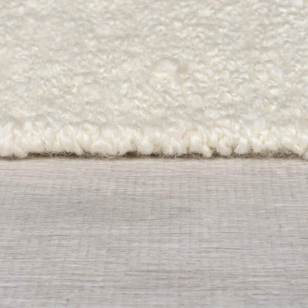 Krem/u prirodnoj boji ručno rađen tepih od mješavine vune 200x300 cm Eric Checkboard – Flair Rugs