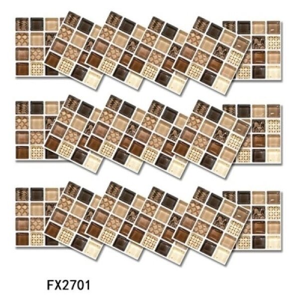 FX Mozaik zidne naljepnice 10x10 cm - pakiranje 18 komada