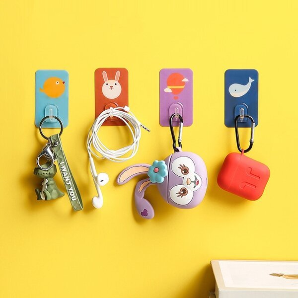 (8 komada) Samoljepljive kukice Animals Hooks