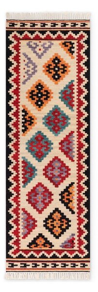 Crvena obostrana/ručno rađena vunena staza 60x190 cm Kamal Kian – Nouristan