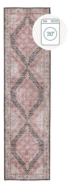 Ružičasta periva staza 60x230 cm Briony Traditional – Flair Rugs