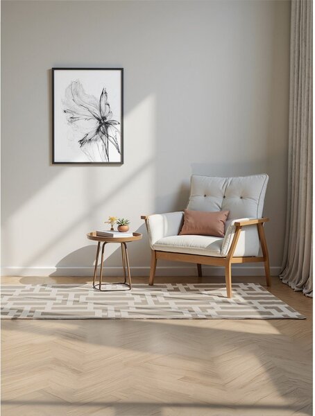 Siva/krem staza 80x240 cm Perles Onyx – Elle Decoration