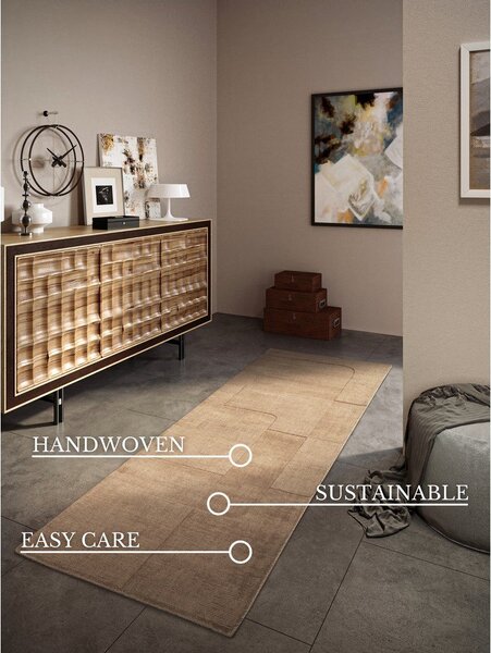 Bež ručno rađena vunenia staza 80x250 cm Charlotte – Villeroy&Boch