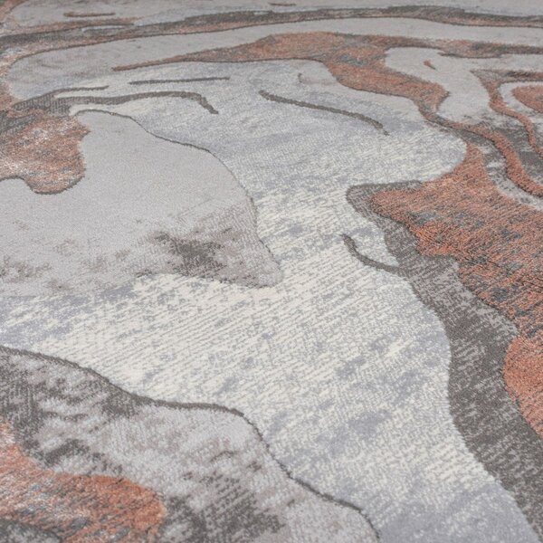 Siva/bež staza 60x230 cm Marbled – Flair Rugs