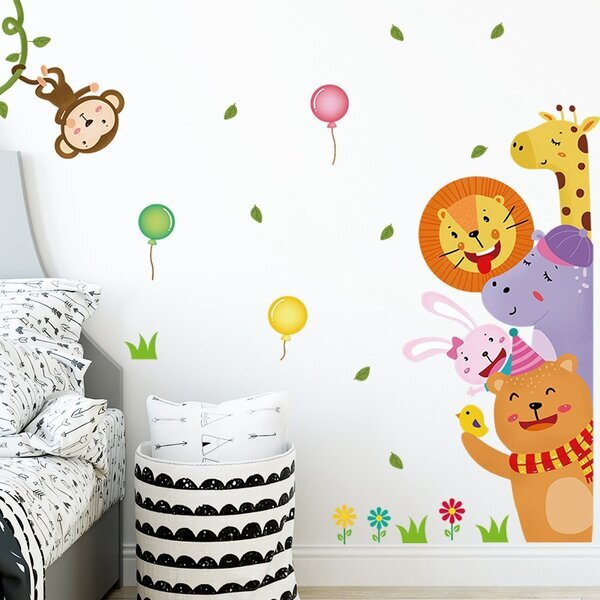 Zidna naljepnica Animals kindergarten