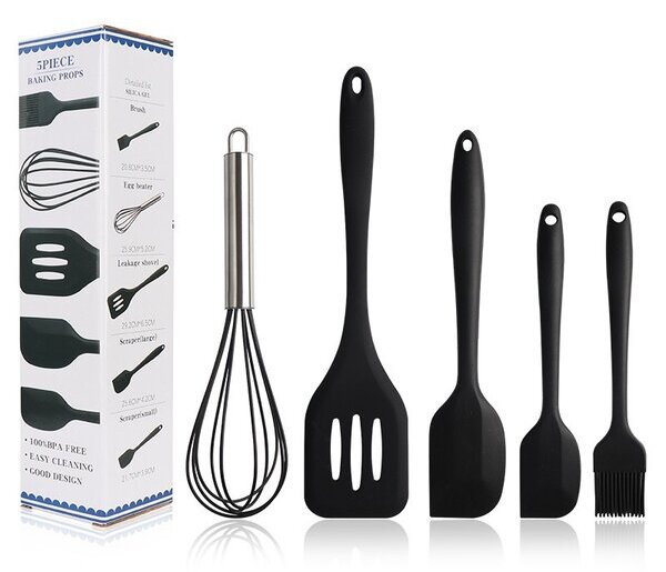 5 dijelni set silikonskog kuhinjskog pribora