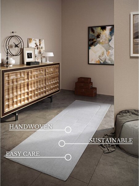 Krem ručno rađena vunenia staza 80x250 cm Charlotte – Villeroy&Boch