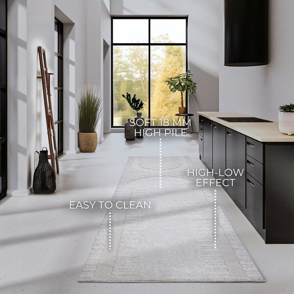 Krem staza 80x240 cm Bartoux Cream White – Elle Decoration