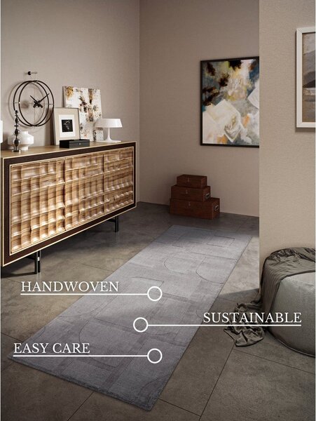 Siva ručno rađena vunenia staza 80x250 cm Alexis – Villeroy&Boch