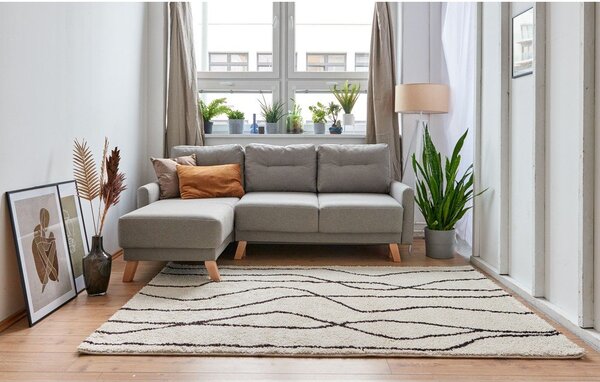 Bijeli/crni tepih 80x150 cm Routa – Universal