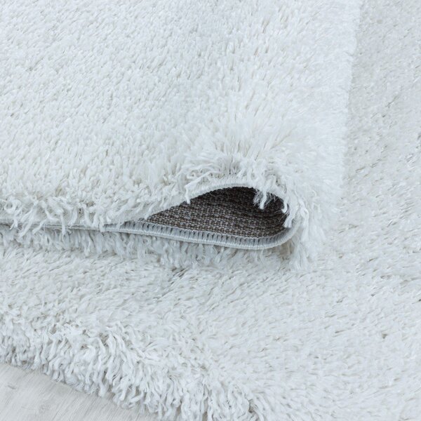 Bijela staza 80x250 cm Fluffy – Ayyildiz Carpets
