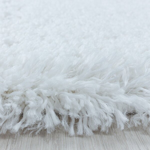 Bijela staza 80x250 cm Fluffy – Ayyildiz Carpets