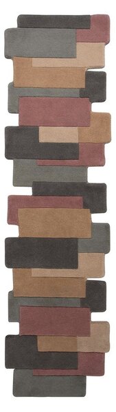 Vunena staza Flair Rugs Collage Earthy, 60 x 230 cm