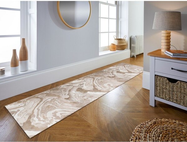 Bež staza 60x230 cm Marbled – Flair Rugs