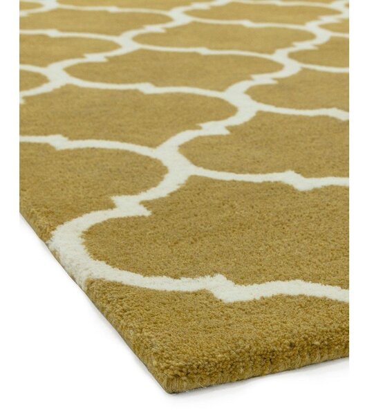 Oker žuti ručno rađen vuneni tepih 200x290 cm Albany – Asiatic Carpets