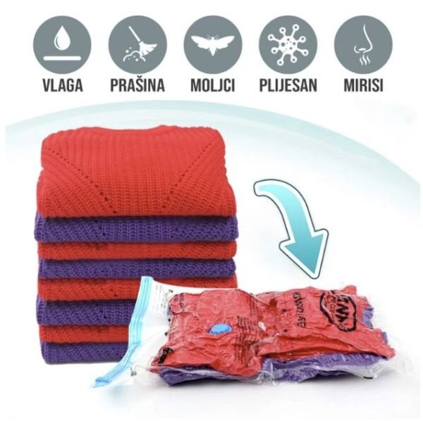 Vreća za vakumiranje odjeće razne veličine
