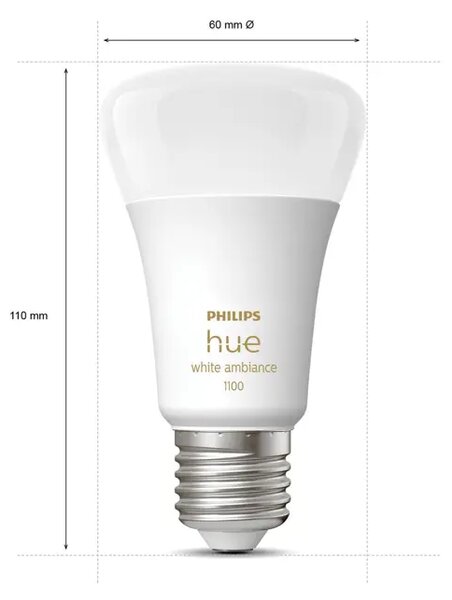 Philips Hue AMBIANCE PAMETNA ŽARULJA LED 2×E27/2200 - 6500K/1100lm PRIGUŠIVA 8719514291256