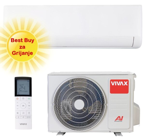 Vivax klima uređaj 2,64kW ACP-09CH25AERI PRO - R PRO design, za prostor do 25m2, A+++ energetska klasa