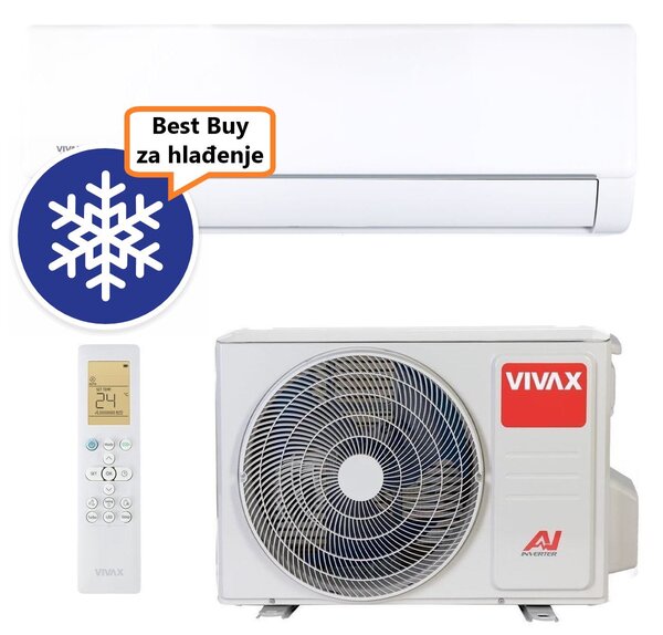 Vivax klima uređaj 2,64kW ACP-09CH25AEQI - Q PRO design, za prostor do 25m2, A++ energetska klasa