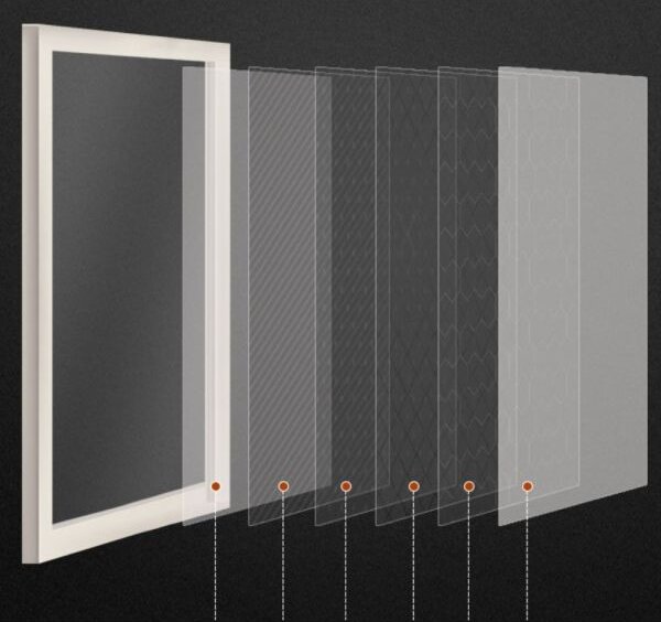 Prozirna Samoljepljiva Folija za Staklo - Stripes