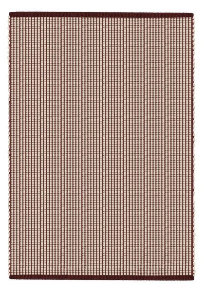 Bordo/u prirodnoj boji ručno rađen vunen tepih 140x200 cm Talo – noo.ma
