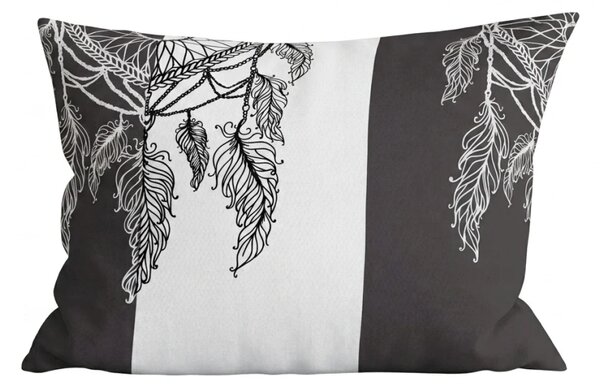 Jastučnica od mikrovlakana TIRSO 70x90 cm, sivo-bijela